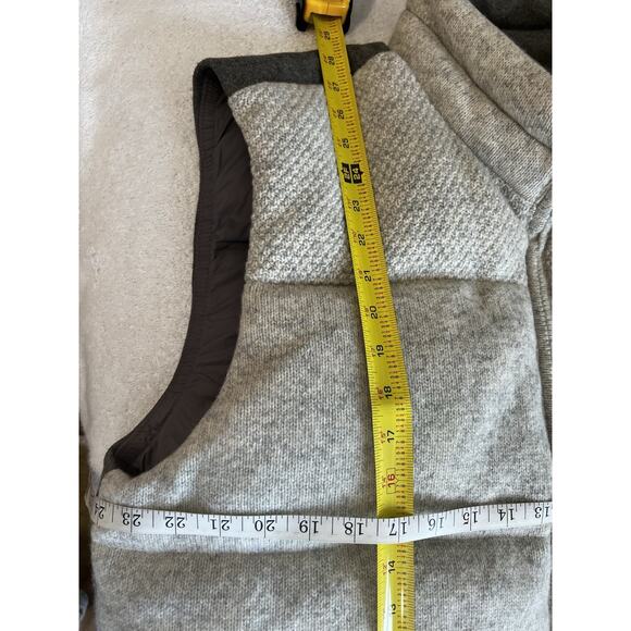 Louis Castel Golf 2XL (115) Wool Blend Down Puffer quilted Vest Gray Full Zip - Picture 5 of 9